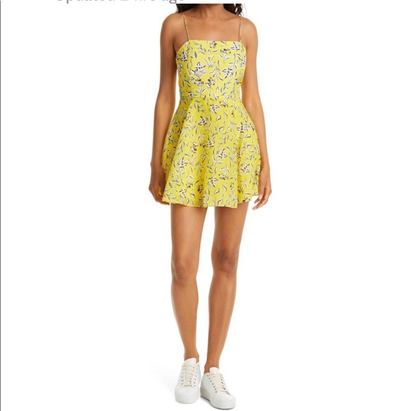 Alice + Olivia Dresses & Skirts - Alice & Olivia NWT Glinda free swinging sunbeam mini dress yellow floral